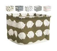 Homoyoyo Cestas Plegables de Lino y Algodón 6 Piezas, Cajas Organizadoras Pequeñas para Ropa y Cama, Contenedores de Almacenamiento Decorativos para Hogar, Oficina y Dormitorio