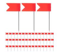 Homoyoyo Chinchetas para Mapas Bandera Roja 500 Unidades Cabeza de Plástico Reutilizables para Tableros de Corcho Mapas de Viaje Oficina Escuela y Hogar