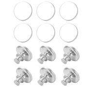 Homoyoyo Cierres Magnéticos para Cortinas 25 MM Juego 6 Pares 12 Piezas Hebillas Magnéticas Decorativas sin Taladro para Dormitorio y Sala Clips Magnéticos para Cortinas Botones de