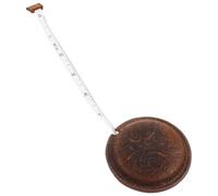 Homoyoyo Cinta Métrica Flexible Retro de Costura 1 Pieza, Mini Tamaño Portátil Color Amarillo Marrón Tallas para Medir Cuerpo y Ropa, Herramienta Ligera Multiusos para Hogar y Confección