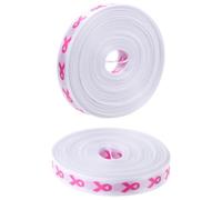 Homoyoyo Cinta para Concienciar sobre Cáncer de Mama 10 MM X 9 M 2 Rollos de Poliéster Rosa Cinta para Envolver Regalos Manualidades y Decoración de Ramos en Eventos de Recaudación