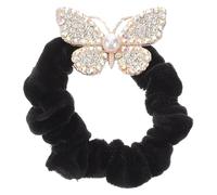 Homoyoyo Cinta Pelo Mujer Elástica con Accesorio Vintage para Cabello Grueso Coletero Flexible para Moños y Coletas Banda Decorativa para Mujer Elegante