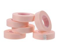Homoyoyo Cintas Adhesivas para Pestañas 6 Rollos Color Rosa Transpirable Antialérgico sin Tejido para Extensiones y Parches Aislantes Tamaño Estándar para Uso Profesional y Personal