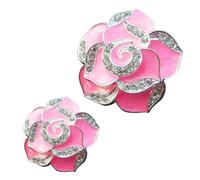 Homoyoyo Clip De Perfume Para Rejillas De Ventilación De Coche Decoración Interior De Coche Forma De Flor y Gemas De Imitación Para Ambientador Rituals