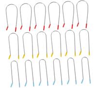 Homoyoyo Clips de Rodillos Calientes de Metal 24 Piezas 3 Tamaños (3.2 Cm, 2.54 Cm, 1.9 Cm) para Permanente Cabello Natural Hombres y Mujeres Uso Doméstico y Profesional