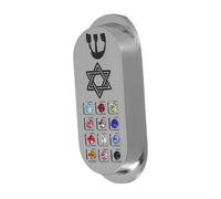 Homoyoyo Coche De Viaje con Pergamino De Oración y Bendición - Protección Estrella De David - Estilo Jerusalén Ideal para El Hogar y El Hecho En Israel