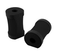 Homoyoyo Colchoneta para Ejercicios 3d Antideslizante para Codos y Muñecas, Almohadillas Protectoras Negras para Planchas y Flexiones, Accesorio Fitness Unisex para Yoga y Pilates, 1 Par