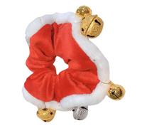 Homoyoyo Coletero Navideño Campana Roja, Lazo Cabello Para Niña, Anillo Decorativo, Accesorio De Pelo Brillante Para Fiestas y Celebraciones,