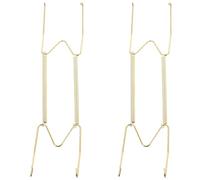 Homoyoyo Colgadores de Pared para Platos de 12 Pulgadas W Tipo Soportes Invisibles de Aleación Resistente 2 Piezas Montaje sin Taladro para Exhibición y Almacenamiento Cocina