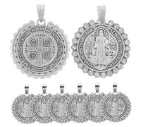 Homoyoyo Colgante Circular de Metal Pulido 8 Piezas Adorno Creativo para Bolsos y Claves Accesorios Elegantes para Mujeres Decoración de Joyería Multifuncional