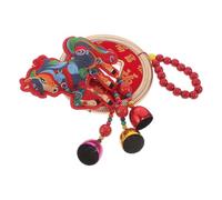 Homoyoyo Colgante de Campanas de Viento de Metal para Decoración del Hogar Año del Caballo 2026, Adorno Colgante Rojo Caballo Bordado, Campanilla Vintage para Puerta y Sala, Feng Shui