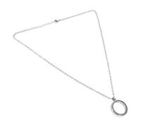 Homoyoyo Colgante Inoxidable para Fotos con Caja Redonda Transparente y Cadena de Cruz Colgante Abierto para Joyería Diy Personalizable para de Boda