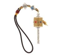 Homoyoyo Colgante para Coche Estilo Tibetano Vintage de Aleación, Adorno Colgante para Espejo Seis Palabras de Sabiduría, Decoración Interior que Mejora el Ambiente y Energía Positiva