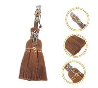 Homoyoyo Colgantes De Cristal Escoba De Bruja Adorno De Altar Colgante De Halloween Dije DIY para Decoración De Escoba De Cristal