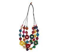 Homoyoyo Collar Bohemio De Caparazón De Vintage Joyería Multicapa Floral Para Mujeres y Niñas Accesorios Coloridos Para Fiesta y Uso Diario