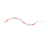 Homoyoyo Collar de Cuentas Colorido para Perro Pequeño Tamaño L 30-35 CM Collar Decorativo Ajustable de Perlas para Mascotas Joyería Ligera para Fiestas y Uso Diario