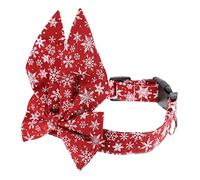 Homoyoyo Collar Navideño Ajustable para Mascotas con Lazo Decorativo - Diseño Chic y - Ideal para Gatos y Perros Pequeños y Medianos Lavable Celebraciones Festivas