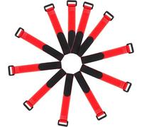 Homoyoyo Collares Antiruido para Aves, Cinturones de Cuello sin Ruido de Nailon Rojo, Paquete de 2 Unidades, Ajustables y Resistentes para Reducir el Canto y Molestias en Aves de Corral