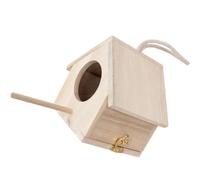 Homoyoyo Comedero para Pájaros de Madera Khaki, Caja Colgante Fácil de Usar para Exteriores y Balcones, Lugar Adecuado para Criar Aves Pequeñas