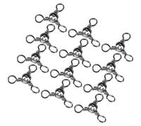 Homoyoyo Conectores Giratorios Triples de Acero Inoxidable para Pesca, 50 Unidades en Bolsa, Eslabones Giratorios para Aparejos de Curricán en Agua Dulce y Salada, Accesorios de Pesca