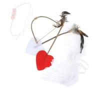 Homoyoyo Conjunto De Disfraz De Ángel Cupido 5 Uds. Alas De Cupido Ala De Ángel Para Bebé Traje Recién Nacido Y Flechas De Cupido Accesorios De Fotografía Recién Nacido Cosplay Del