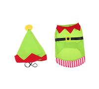 Homoyoyo Conjunto de Ropa para Perros Disfraz Navideño Ropa de Fiesta para Mascotas Vestido Navideño para Cachorro para Celebraciones Festivas