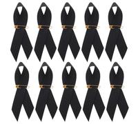 Homoyoyo Conmemorativos Negro para Pines 50 de Funeral Diseño con Lazo de Poliéster Suave y Clásico con Imperdibles Día del Recuerdo