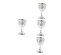 Homoyoyo Copa De Vino Vintage De Cáliz Con Diseño Gótico En Metal Dorado - Ideal Para Decoración De Bar - Y Colecciones Tamaño Pequeño 1 Pieza