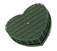 Homoyoyo Corazón de Espuma con Ventosa para Coche de Boda, Bloque de Espuma Floral Verde de Plástico, Arreglo Floral DIY para Capó y Puerta del Coche, San Valentín y Compromiso
