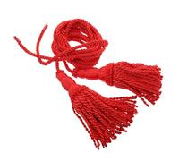 Homoyoyo Cordón Trenzado Rojo Borlas para Instrumentos de Viento, 1 Par para Corneta y Trompa, Accesorio Manual para Bandas y Orquestas, Cuerda de Honor Decorativa para Percusión de Marcha