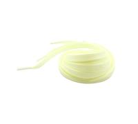 Homoyoyo Cordones Luminosos Fluorescentes Deportivos de Silicona Punta Plástica, para Jóvenes, Uso Casual y Deportivo, Par 2 Unidades Amarillo Claro Que Brillan Oscuridad
