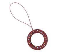 Homoyoyo Correa para Teléfono Móvil Cordón para Anillo de Dedo Llavero Antipérdida en Forma de Dona Color Marrón Compatible con Modelos 7 Plus/8/XS Max/X Accesorio Práctico para Uso