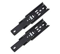 Homoyoyo Correderas para Cajones Extensión Completa 10 Cm 2 Piezas, Rieles de Gabinete Montaje Inferior, 3 Secciones de Acero Cojinetes de Bolas para Muebles y Oficina