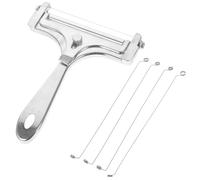 Homoyoyo Cortador de Queso de Acero Inoxidable Cable de Alambre Ajustable, Cortador de Mantequilla Chef 4 Hilos de Corte 304, Herramienta para Cortar Queso y Mantequilla en Cocina