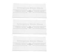 Homoyoyo Cubierta de Vidrio para Interruptor de Alarma Manual contra Incendios 3 Piezas Panel de Emergencia para Rotura de Cristales Dispositivo de Seguridad Compatible Sistemas de