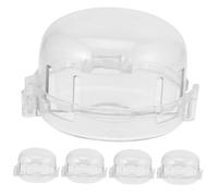 Homoyoyo Cubiertas De Seguridad Para Estufa - 5 Piezas Transparentes - Protección Universal Para y Bebés Accesorios De Cocina a Prueba De Accidentes