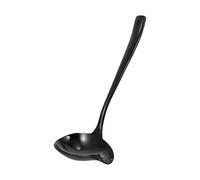 Homoyoyo Cuchara para Salsa de Acero Inoxidable 304 Negra Cuchara de Cocina Resistente para Ollas Calientes Utensilio de Vajilla Práctico y Fácil de Limpiar Adecuado para Uso Doméstico