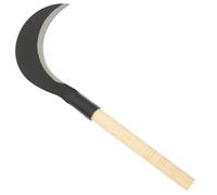 Homoyoyo Cuchillo para césped de jardinería Hoz de mango largo y cuchilla de acero al manganeso, para eliminar malas hierbas en bancales para huerto, huertos y zonas Varios estilos