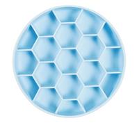 Homoyoyo Cuenco Anti-Asfixia para Perros Mediano Azul Diseño Antideslizante con Ventosa Alimentador Lento Seguro para Controlar Obesidad y Promover Digestión Saludable