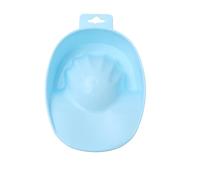 Homoyoyo Cuenco para Remojar Manos Azul, Bandeja de Manicura Rectangular de Plástico, Recipiente para Cuidado y Nutrición de Uñas, Adecuado para Uso Profesional y Doméstico, Tamaño