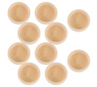 Homoyoyo Cuencos de Madera sin Terminar para Manualidades 10 Piezas Mini Cuencos Artesanales de 52 MM Ideales para Pintura DIY Infantil y Decoración Creativa Pequeños Recipientes para