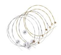 Homoyoyo Cuerdas de Lira 10 Cuerdas de Acero Duraderas Accesorios de Repuesto para Lira Tensión Estándar para Instrumentos Musicales Piezas Prácticas para Uso en Arpa