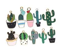 Homoyoyo de Cactus de Aleación DIY Accesorios de Colgante de Planta para Bolsos de Estilo y Cosplay