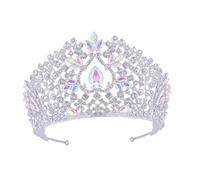 Homoyoyo de Cristal para Boda Diadema Elegante Tocado Princesa Reina Accesorios para Novia Fiesta