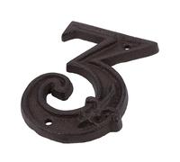 Homoyoyo De Hierro Fundidode Metaldigital Números De Puerta De Oficina Signo De Números De Puerta Números De Buzón De Hierro Número De Dirección Rústico Puerta Número 3 Comestibles Rural