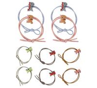 Homoyoyo de Lazos Elásticos Cabello para Niñas, Accesorios Adorables de Tela y Goma 10 Piezas Dibujos de Dinosaurios Pequeños Fáciles de Quitar Color Aleatorio para Fiestas y Uso Diario