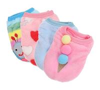 Homoyoyo De Ropa Abrigada para Perros Pequeños - 4 Piezas De Traje De Invierno Transpirable y para Cachorros - Ideal para Mantener a Mascota En Fría