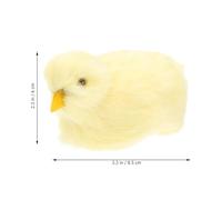 Homoyoyo Decoración de Pollito de Peluche Sonido Realista, Tamaño Pequeño y Color Amarillo, Juguete Interactivo para Escritorio, Ambiente Festivo y Decoración del Hogar