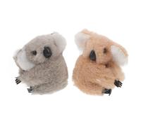 Homoyoyo Decoración para Manija de Espejo Retrovisor de Motocicleta, 2 Piezas de Adornos de Koala en Color Caqui y Gris, Accesorios Decorativos para Motor Eléctrico, Decoración Linda