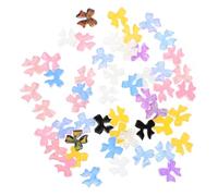 Homoyoyo Decoraciones de Uñas Lazos de Resina Efectos Decorativos que No Dañan la Piel 100 Piezas Adornos para Mujeres Ideales para Cumpleaños y Viajes
